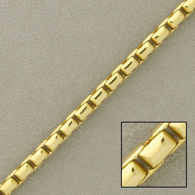Venetian brass chain width 4,5mm