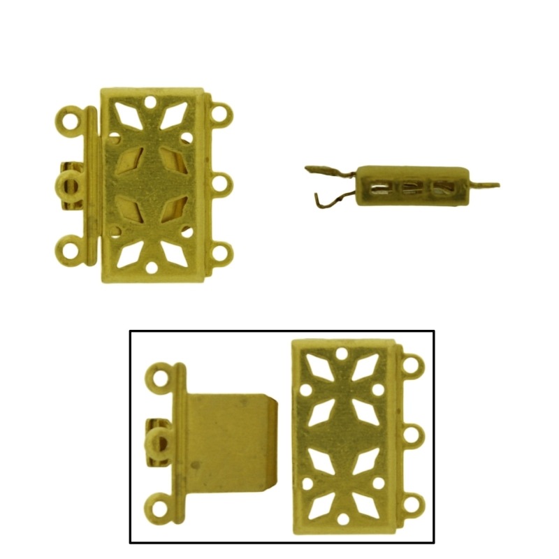 [910250300] Base de fermoir de collier 3 rangs