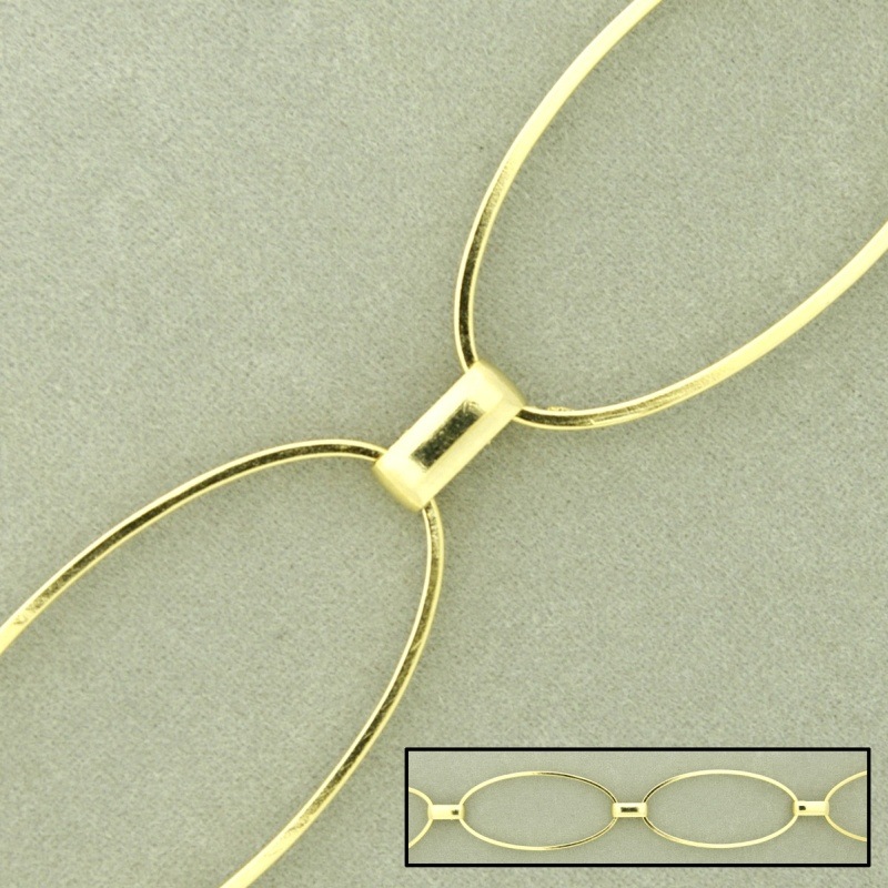 [528940000] Cadena de latón eslabones grandes ancho 20mm.