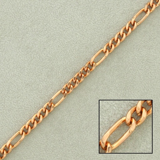 Figaro steel chain width 2,5mm