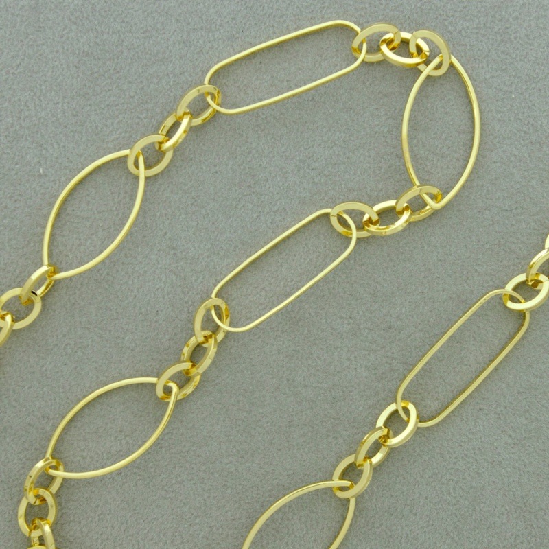 Large link brass chain width 12mm