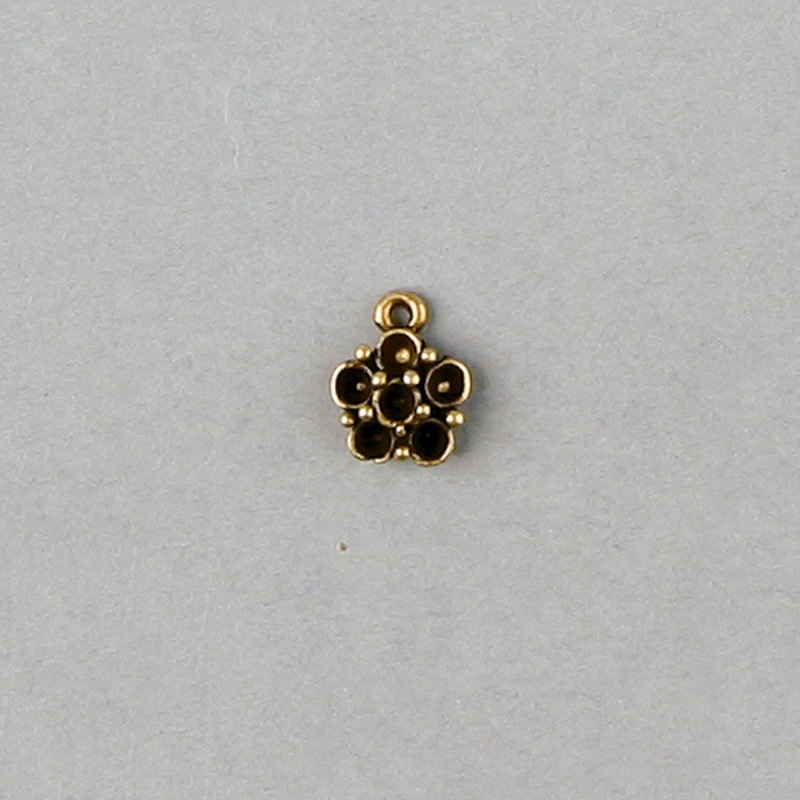 Support filigree Ø 10mm avec 6 cavités pour strass