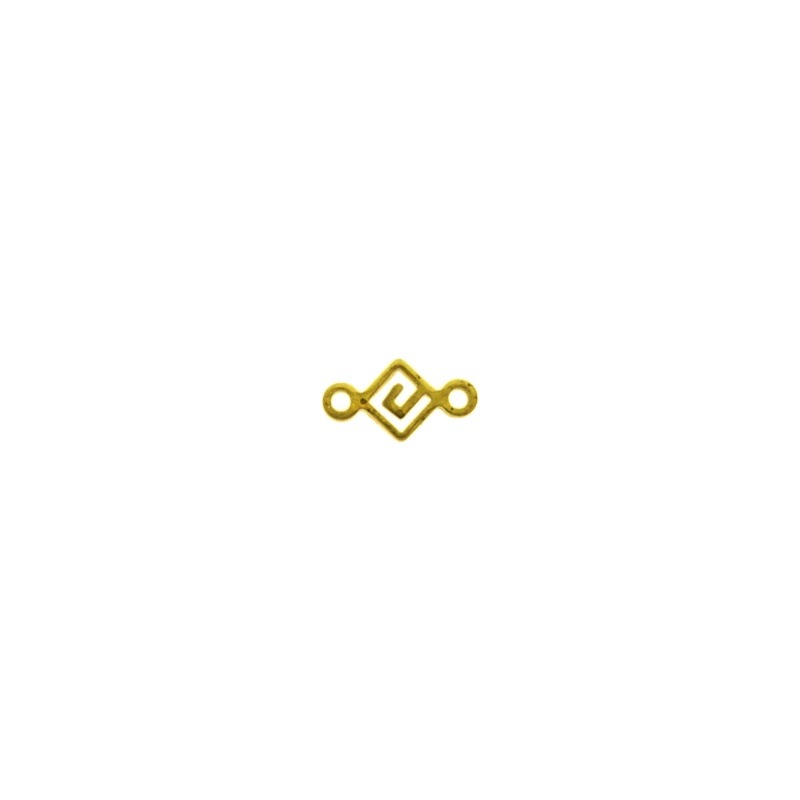 Rombus brass spacer 12,4mmx6,6mm