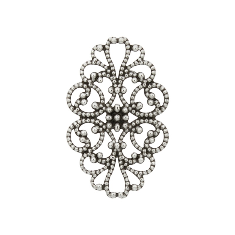 Élément filigree ovale 32x20mm