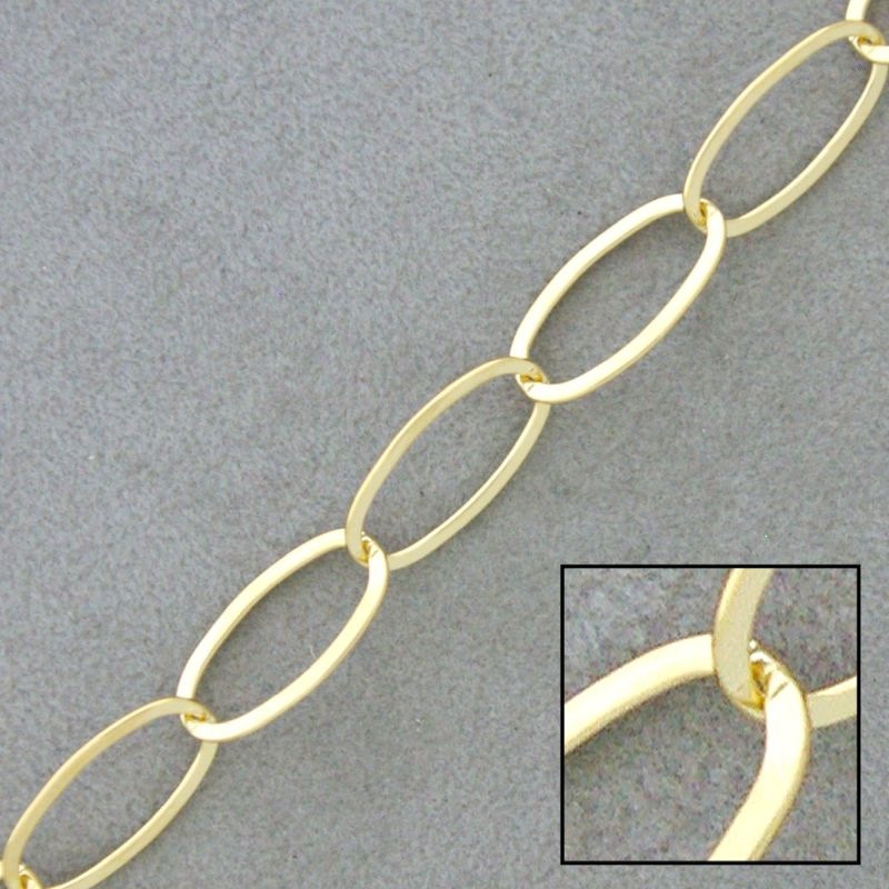 Cadena de latón forzada ancho 8,6mm