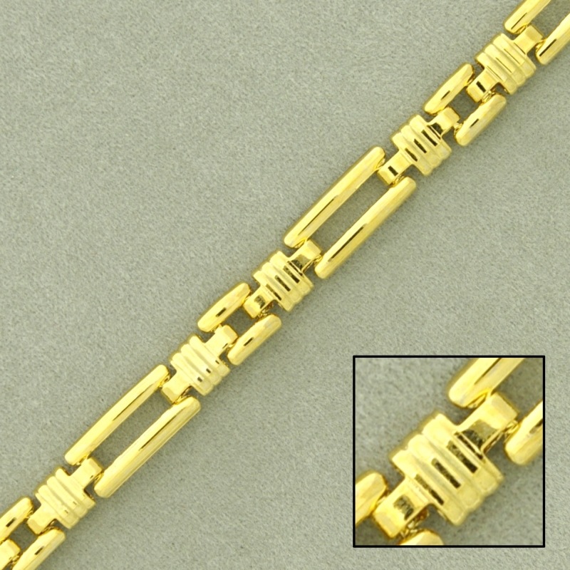Cadena de latón cartier ancho 5,4mm