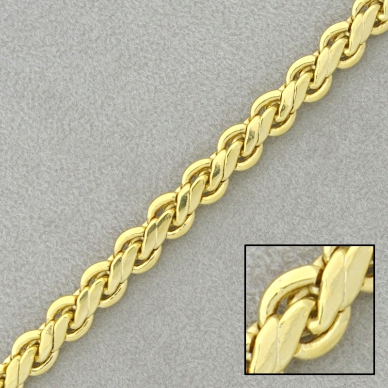 Chaîne en laiton platé largeur 5,9mm