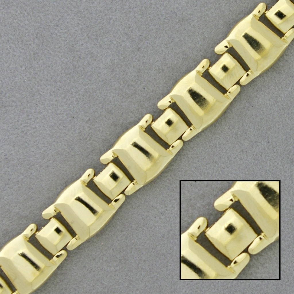 Brass chain width 10,6mm for necklace