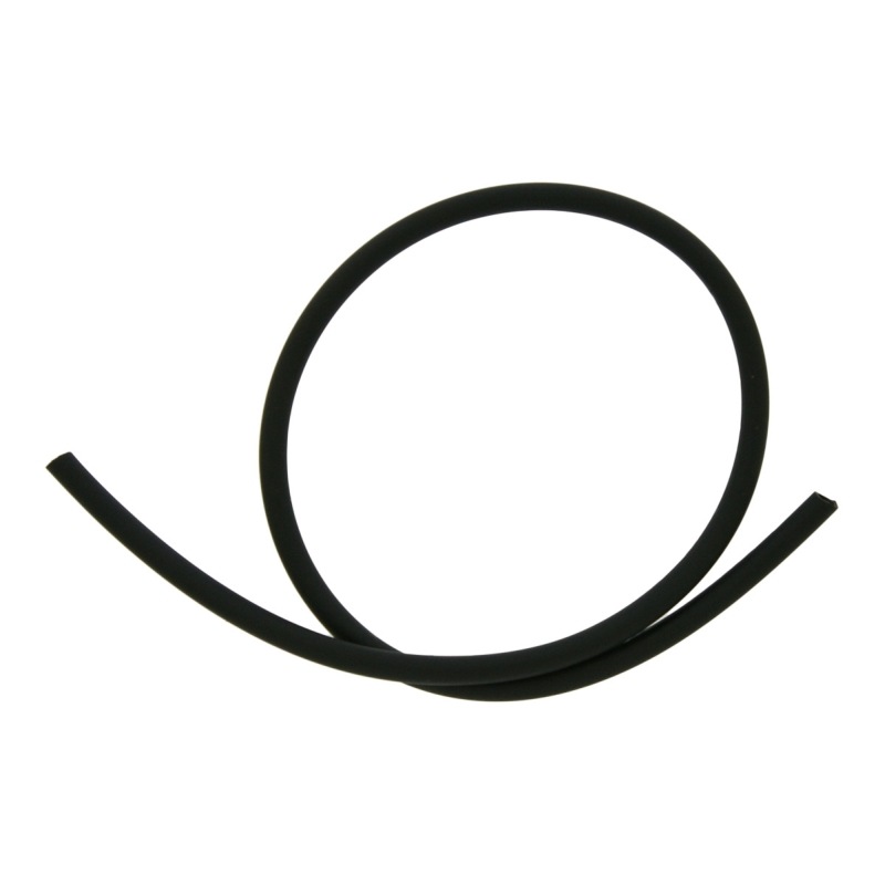 Tubo hueco de silicona negro mate exterior Ø 2,5mm