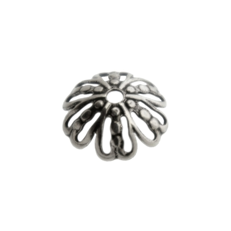Casquilla filigrana Ø 14mm. Paso de Ø 2mm.