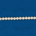 Perla cristal redonda Ø 3mm 2 agujeros. Color crema.