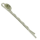 Pince pour cheveux 55x2mm avec ornamente Ø9mm avec strass PP12