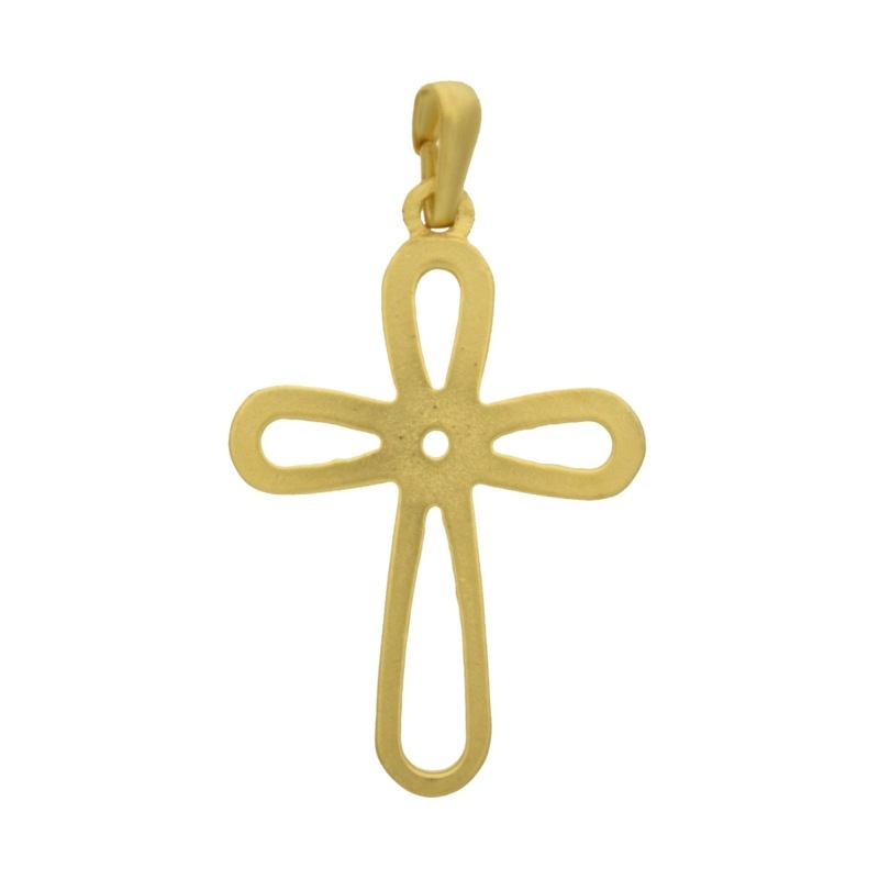 Colgante cruz 47x26mm con portacolgante