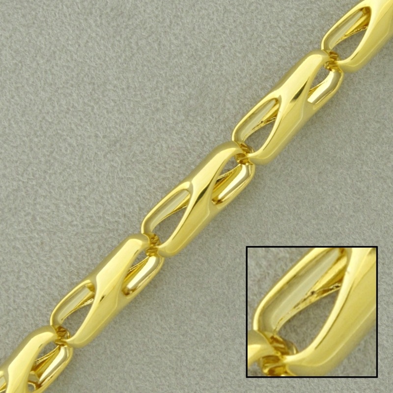 Brass chain width 6mm