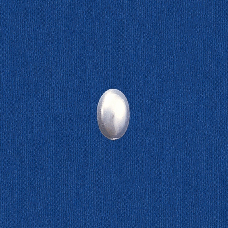 Perle oval à  fond plat 4x6 mm
