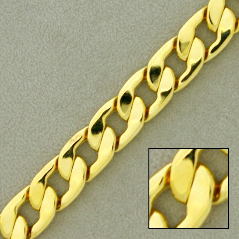 Cadena de latón barbada laminada ancho 11,6mm