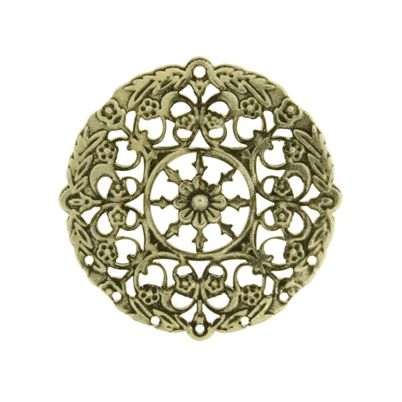 Élément filigree rond diam. 36mm