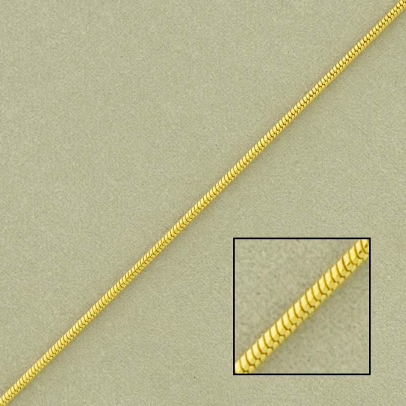 Cadena de latón gusanillo ancho 1,2mm