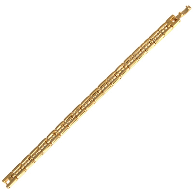 Bracelet 19cms de laiton largeur 9mm