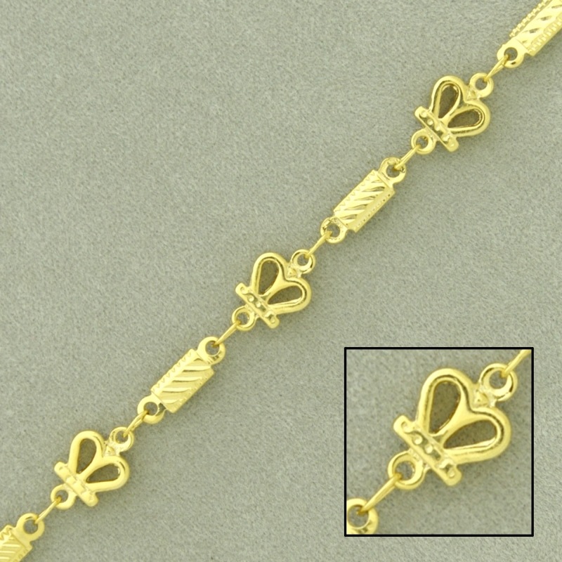 Brass chain width 6mm