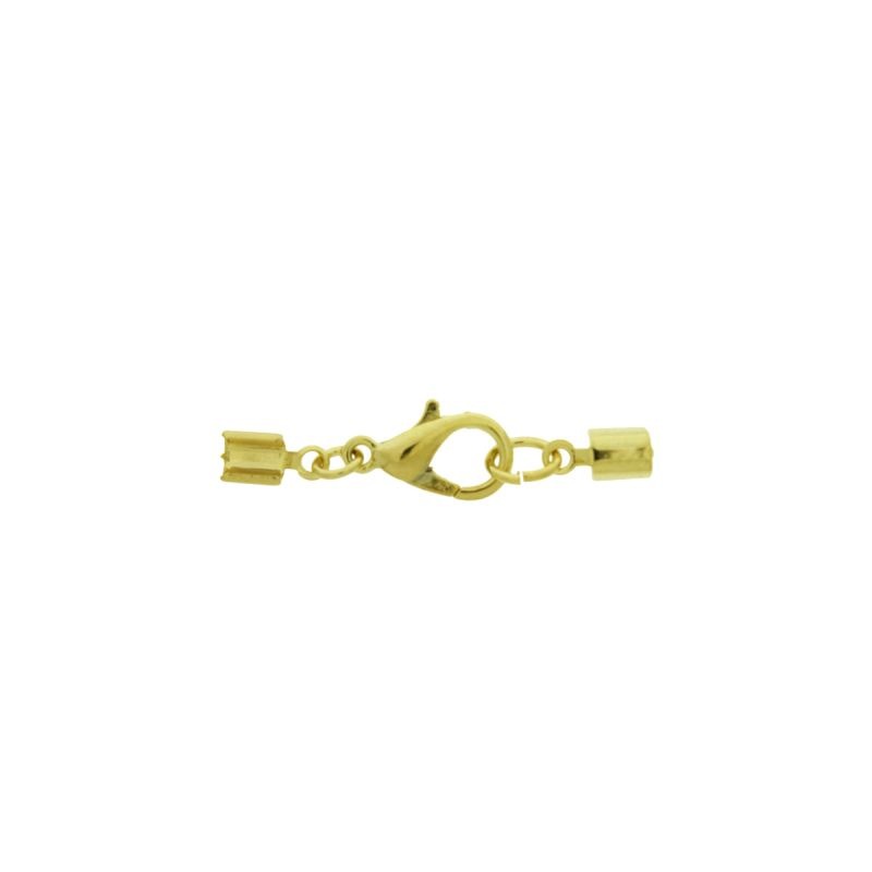 Set fermoir mousqueton 12mm + 2 embouts pour fil Ø 2mm