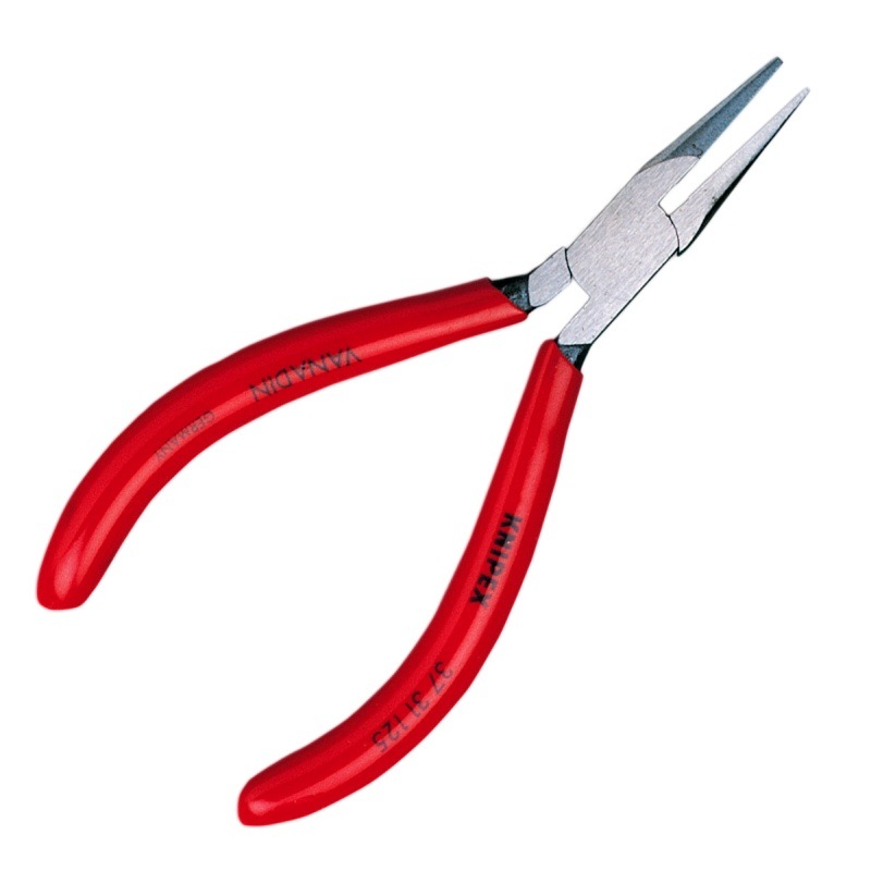 [800210000] Flat-nose pliers half round. Length 12,8cm