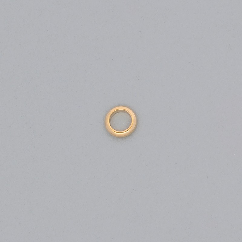 Aro de latón Ø 4,8x1,5mm forma de 1/2 caña.