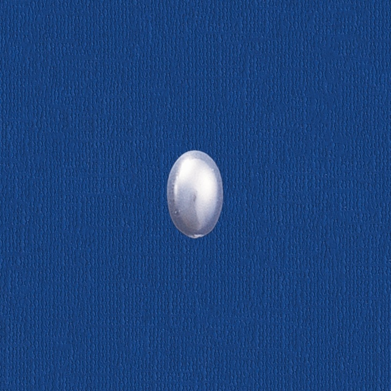 Perle oval à  fond plat 4x6 mm