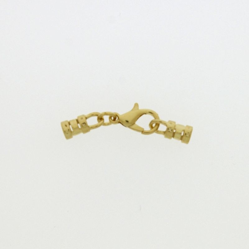 Set fermoir mousqueton 12mm + 2 embouts pour cordon Ø 3mm