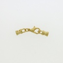 Set lobster clasp 12mm + 2 ends for cord Ø 3mm