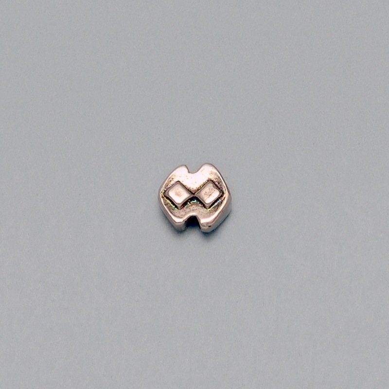 Intercalaire 9x10mm. Trou Ø 1mm