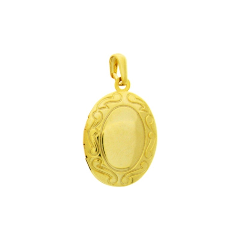 Oval box pendant 28x16mm