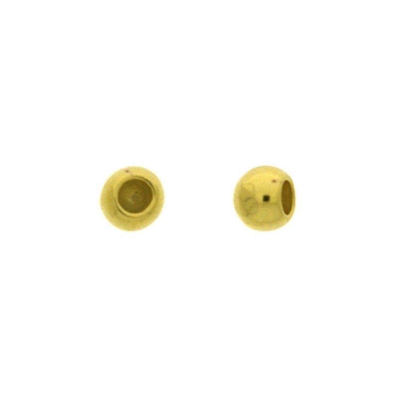 Bola terminal Ø 5mm 1/2 agujero para cordón Ø 2,5mm