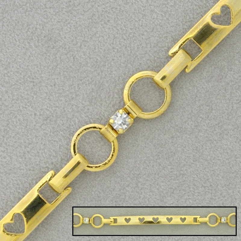 Chaîne en laiton à  maille fantaisie largeur 10mm