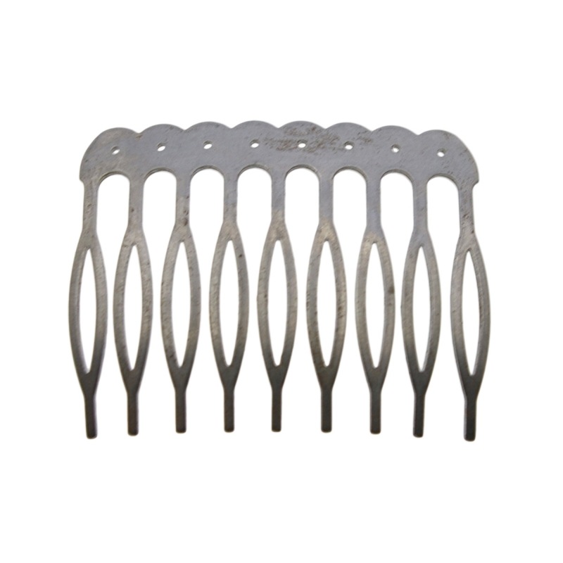 Peineta metálica perforada 48x39mm (9 púas)
