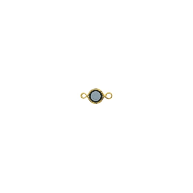 Round strass spacer Ø 4mm montana colour