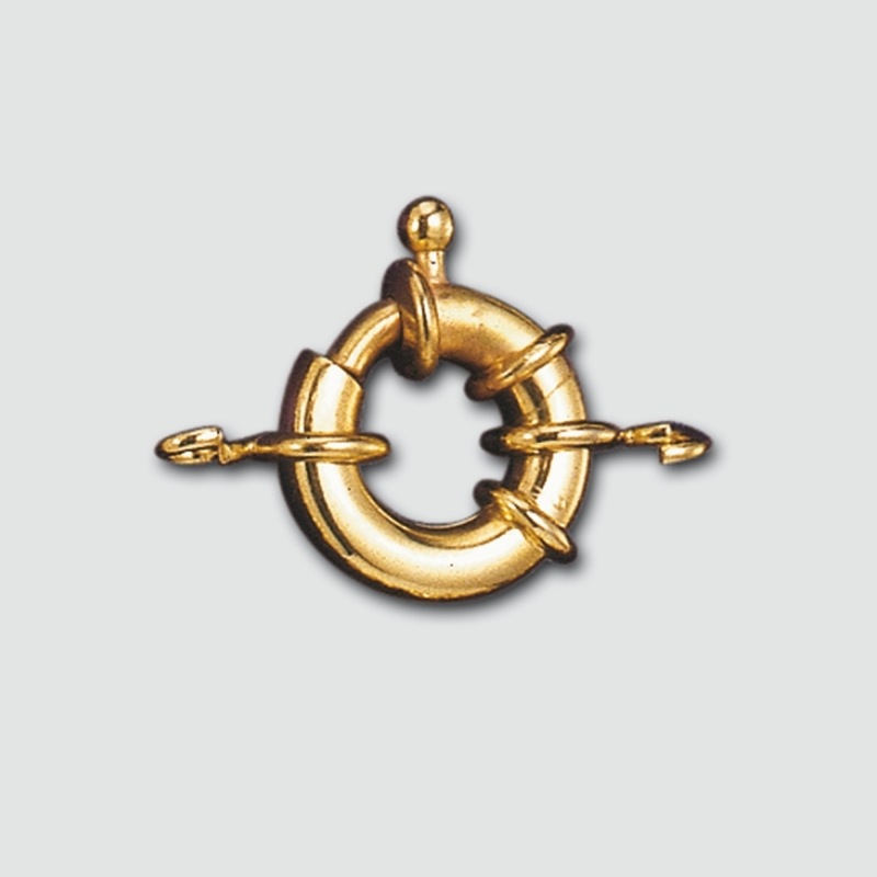 Spring ring clasp Ø 12mm + 2 ends