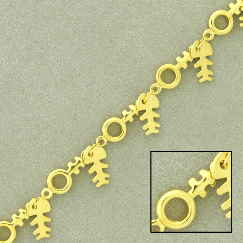 Cadena de latón ancho 5,2mm