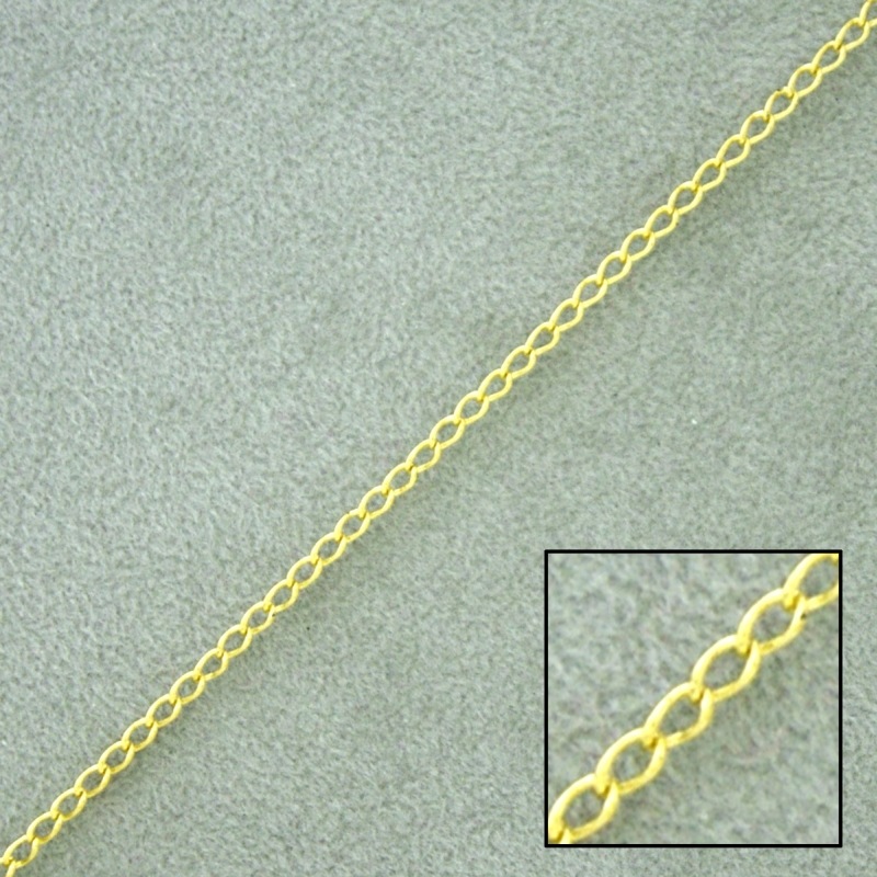 Curb brass chain width 1,7mm