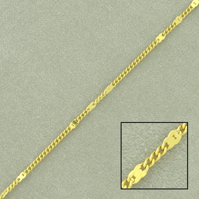 Curb brass chain width 1,3mm