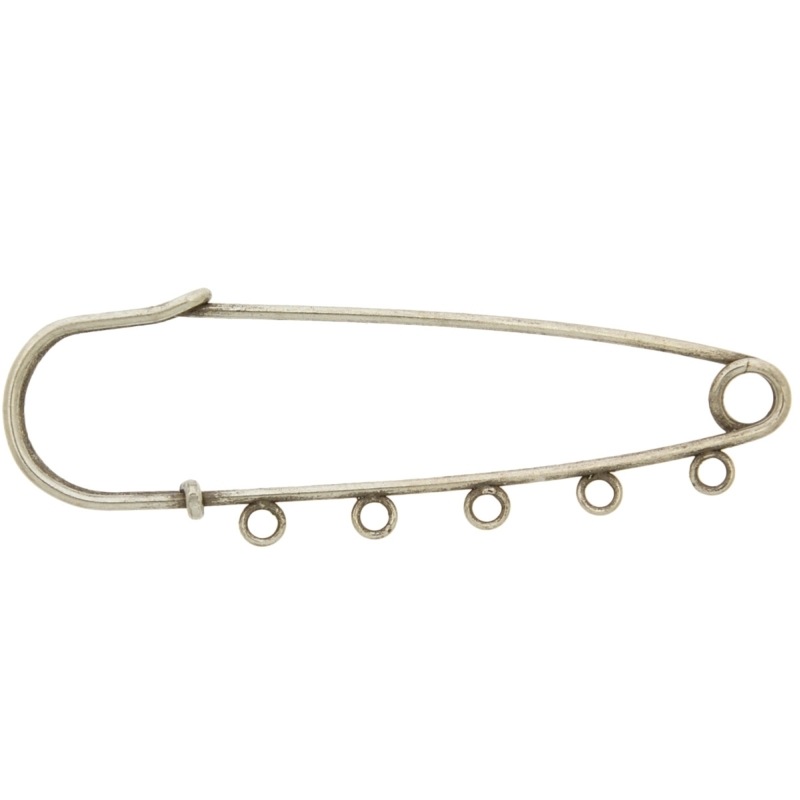 [117550000] Épingle à  nourrice 60x19mm avec 5 anneaux