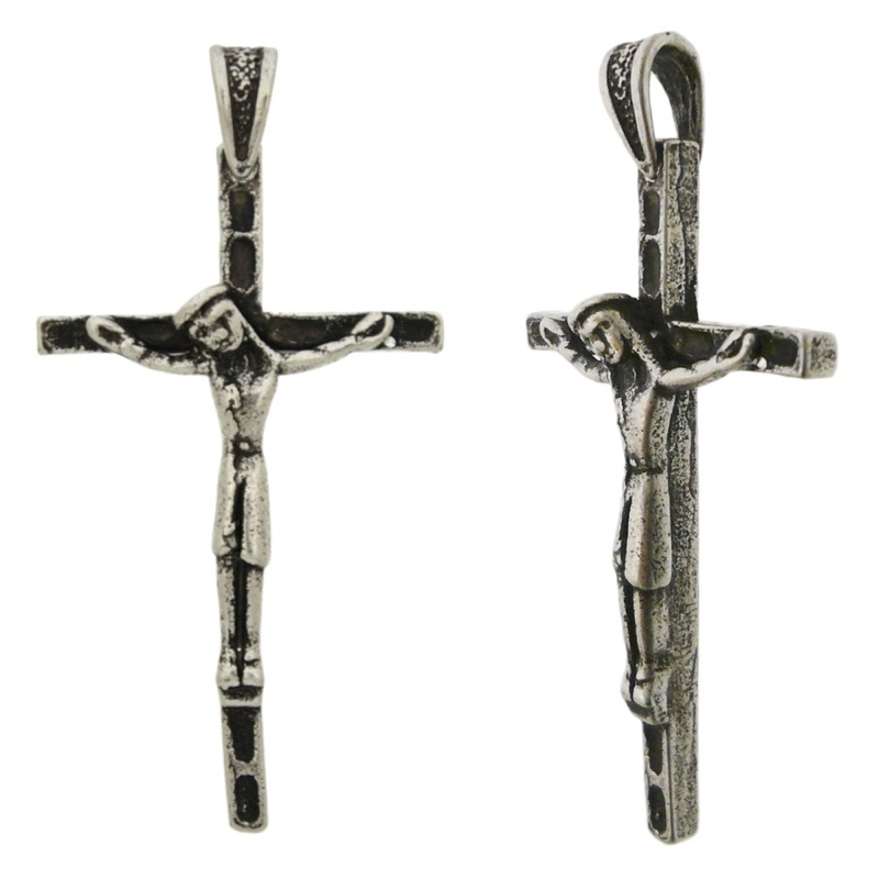 Cross pendant 52x27mm with bail