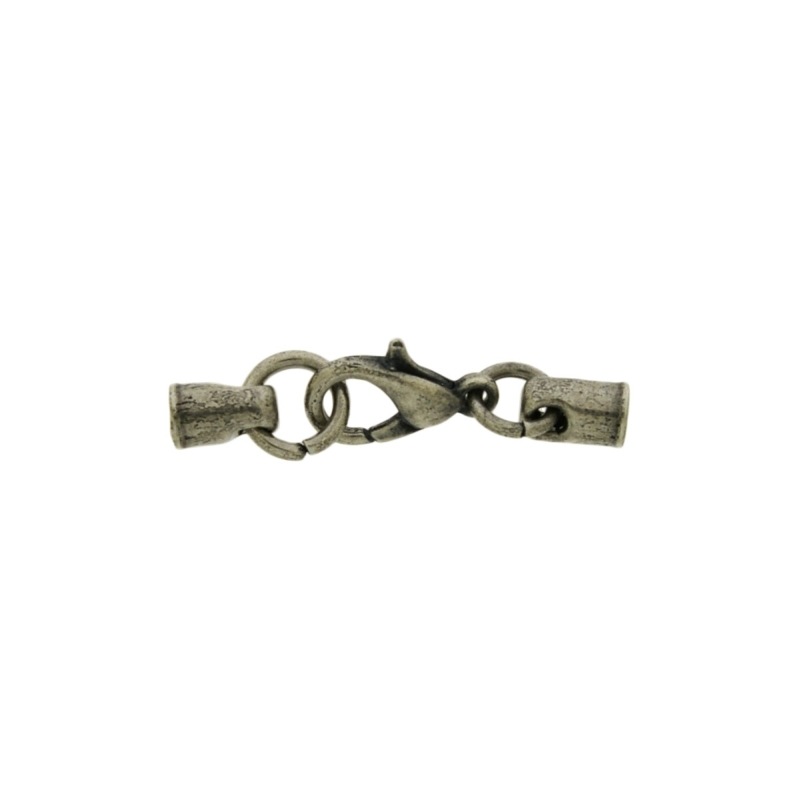 Set lobster clasp12mm + 2 ends to Ø 3mm cord