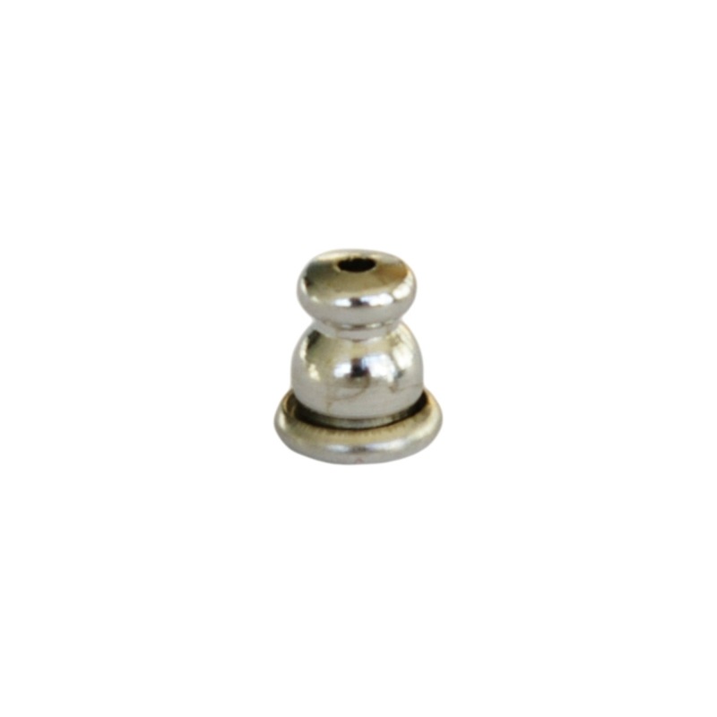 [110171500] Presión 6x5mm blanco sin níquel para espigón de Ø0,9mm