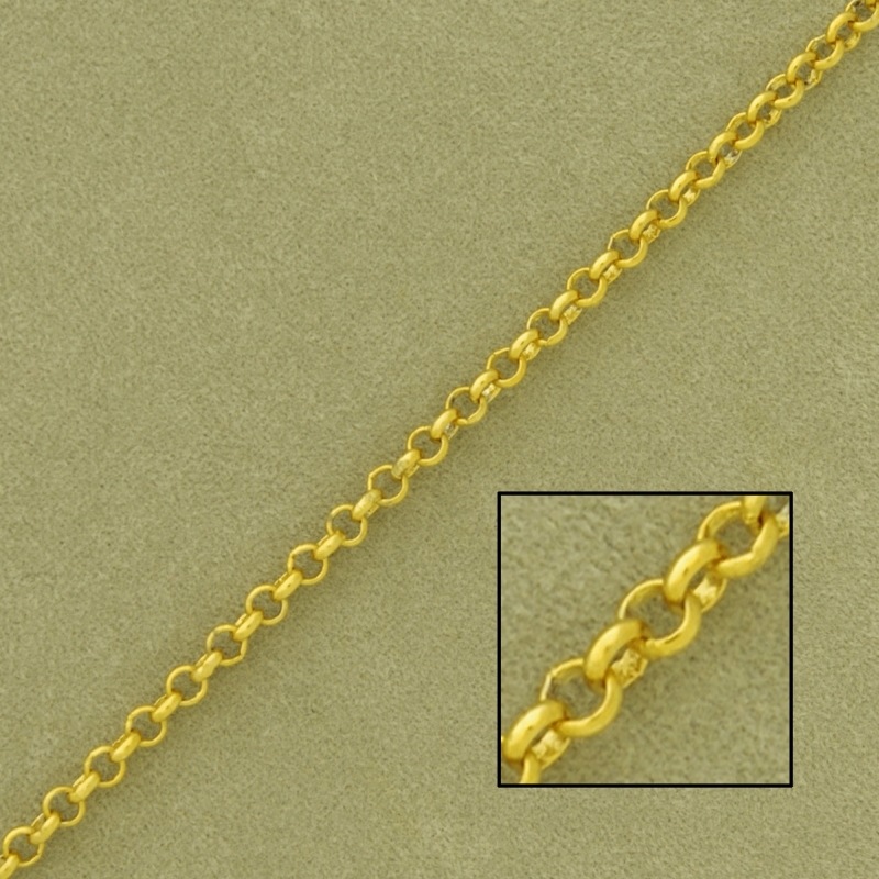 Belcher brass chain width 2,5mm. Welded links for better resistance.
