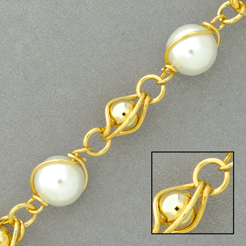 [525940000] Chaîne en laiton à  maille fantaisie largeur 11,5mm