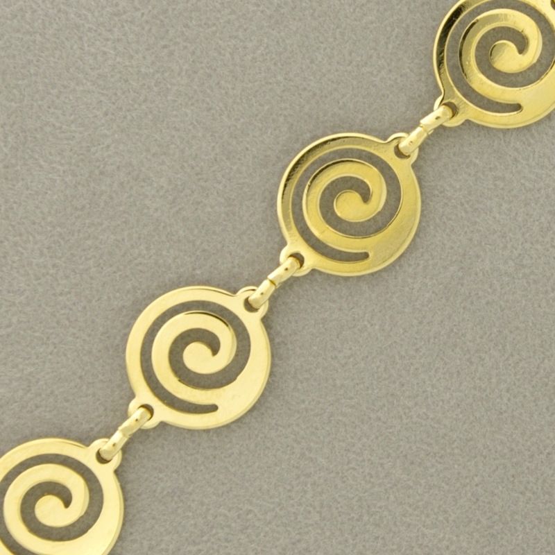 Brass chain spiral width 13mm
