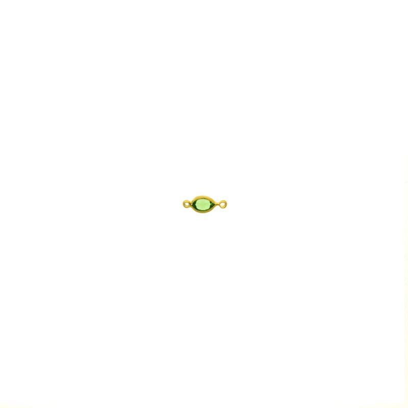 [123011500] Oval strass 6x4mm Peridot colour