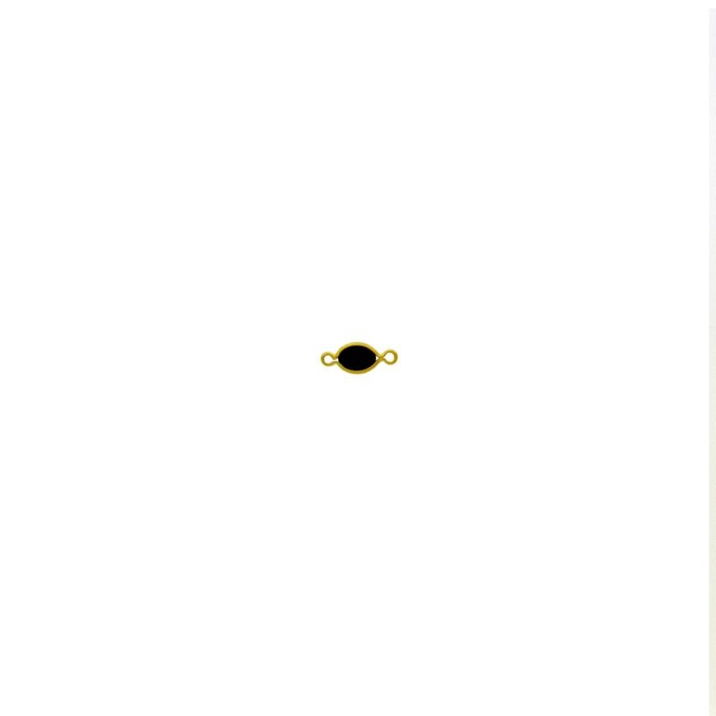 [123010200] Intercalaire strass oval 6x4mm couleur jet