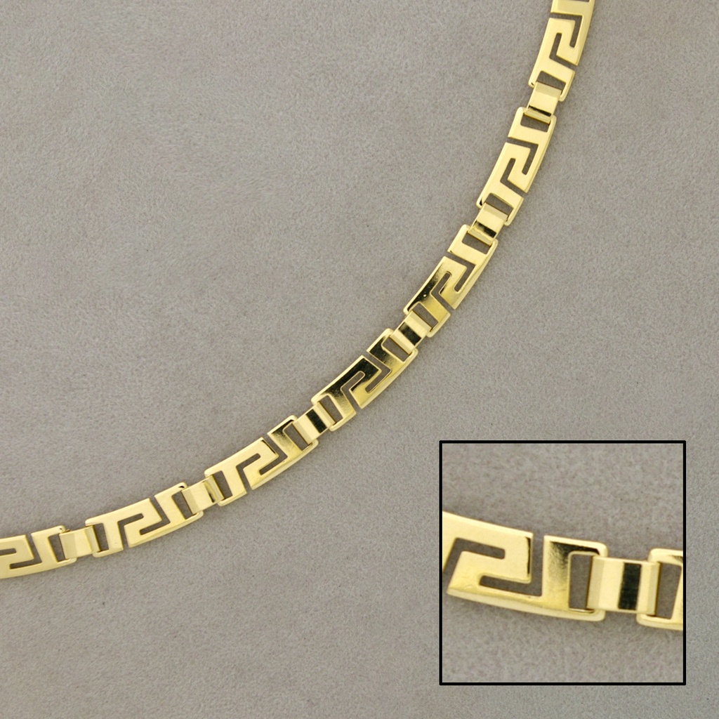 Chaîne en laiton largeur 4mm pour collier